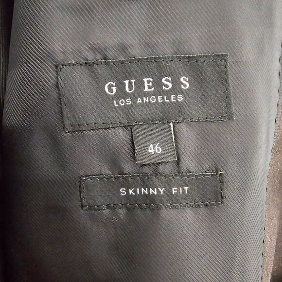 NEW Guess 44-46 Brown Skinny Two Button Blazer Sport Coat Jacket V103 - Picture 11 of 11